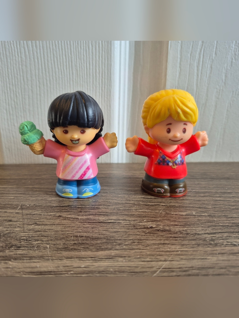 Little People Ice Cream Truck Driver And Pick Up Truck Driver